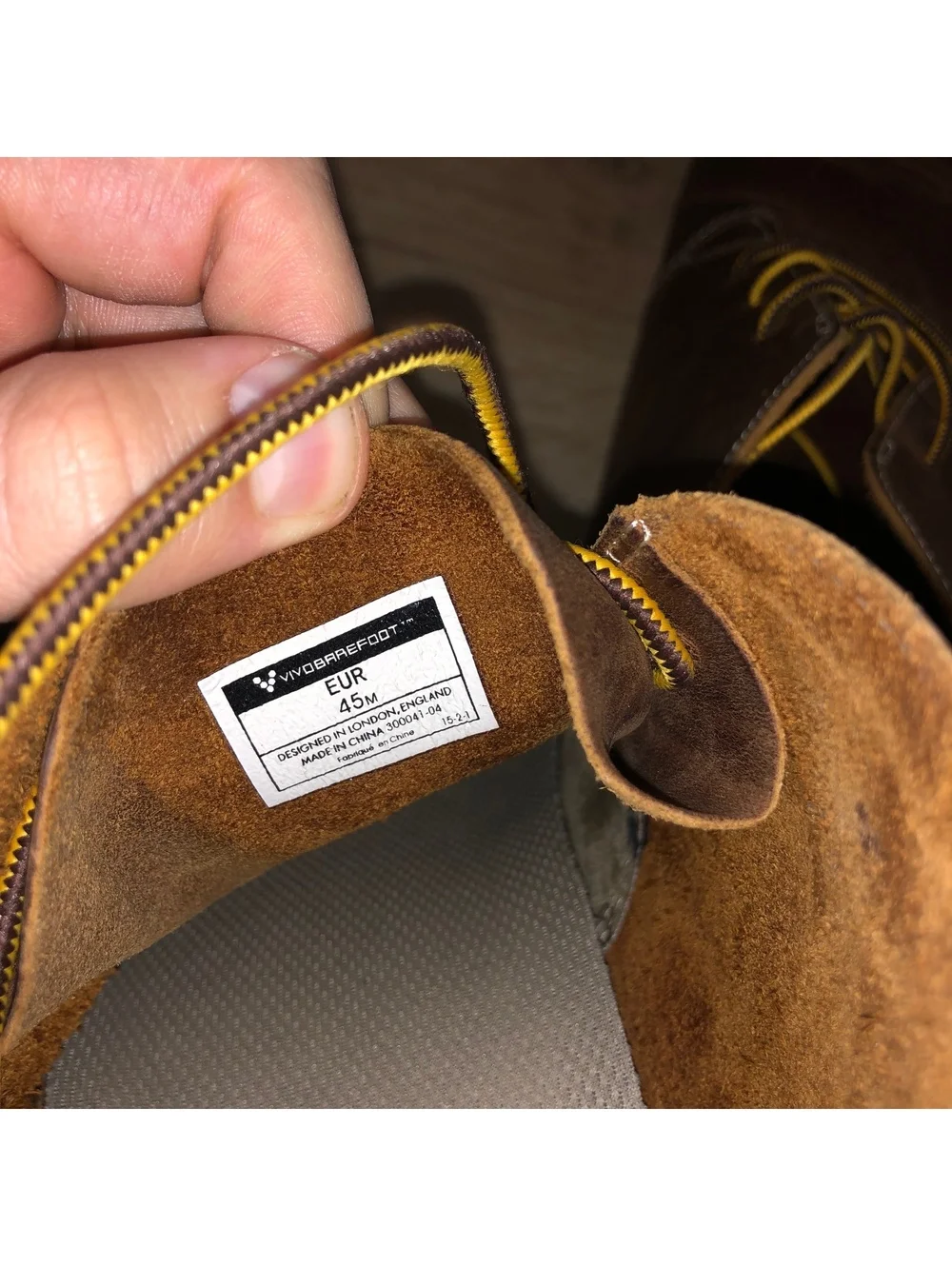 VIVOBAREFOOT GOBI II 2 BROWN LEATHER DESERT BOOTS SHOES MENS SIZE 12 EU 45
